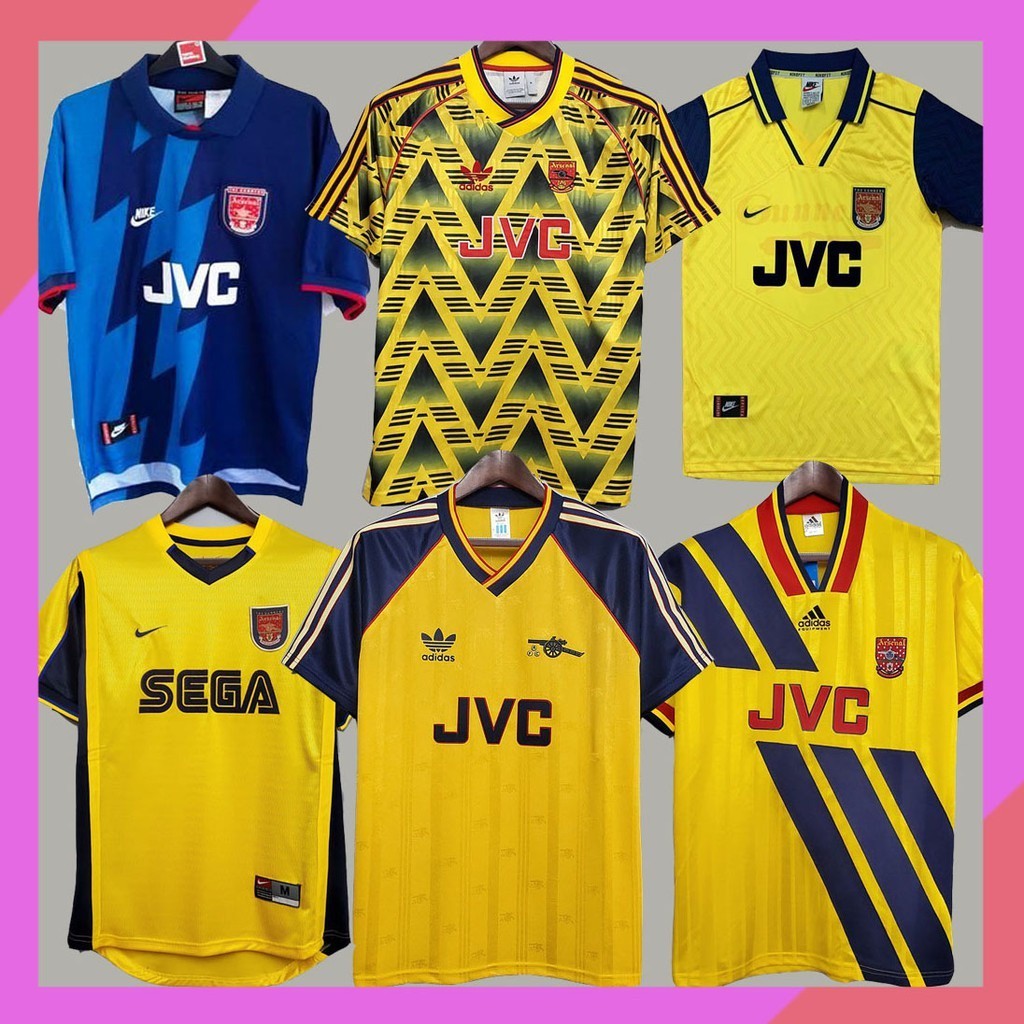 Retro Jersey 02/04 Arsenal Away Retro Jersey 04/05 91/93 Arsenal Jerseys 94/95