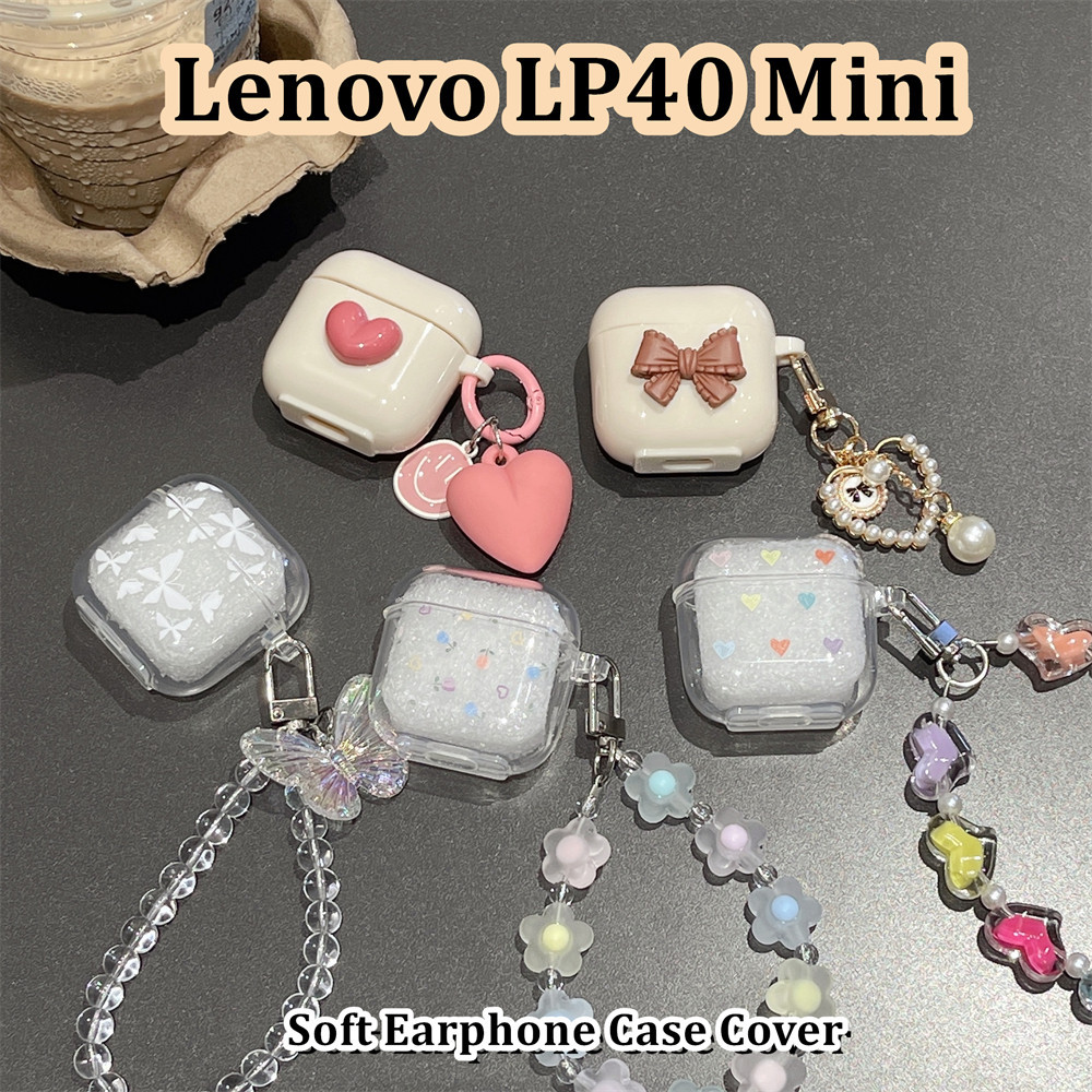 In Stockสําหรับ Lenovo LP40 Mini Case Butterfly Shaped Soft Silicone Headphone Case Casing Cover