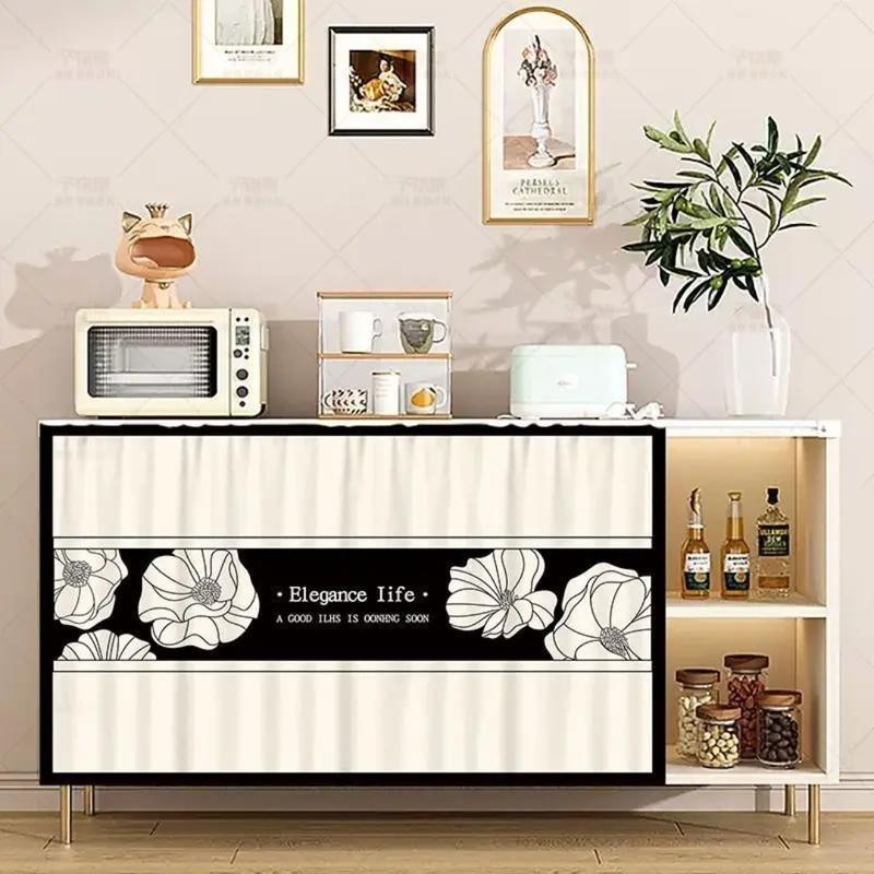 แนะนำ ผ้าม่าน ผ้าม่านประตูตู้ครัวและห้องนั่งเล่นม่านติดด้วยตนเองแบบไม่มีหมัด ผ้าม่านคลุมสไตล์จีนกันฝุ่นและกันน้ํามันเรียบง่ายและสวยงามของตกแต่งบ้าน ราคาพิเศษ มีเก็บเงินปลายทาง