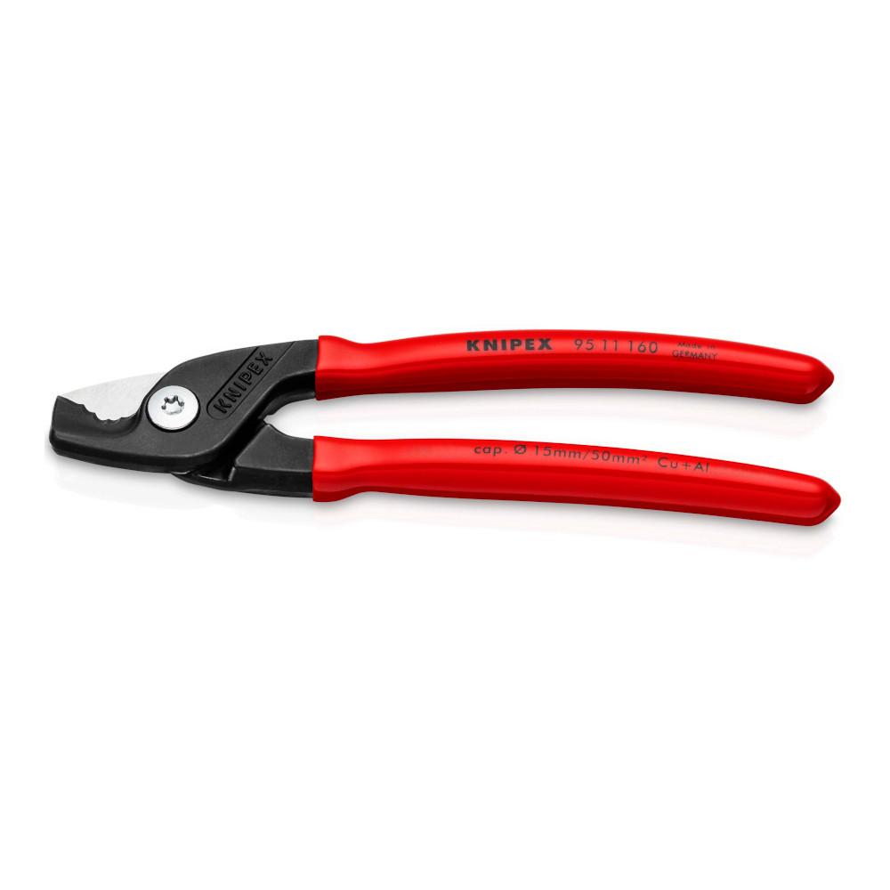KNIPEX StepCut Cable Shears w/step cut 160 mm กรรไกรตัดสายไฟ 160 มม. รุ่น 9511160