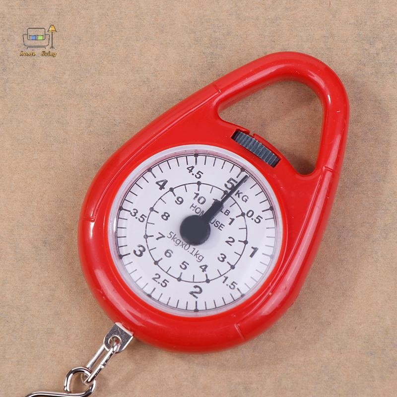 Openw Mini Pointers Digital Hanging Hook Spring Scale กระเป๋าเดินทางแบบพกพาเครื่องชั่งน้ําหนักขนาดตกปลา 5 กก.ความจุอาหารขนาดดี