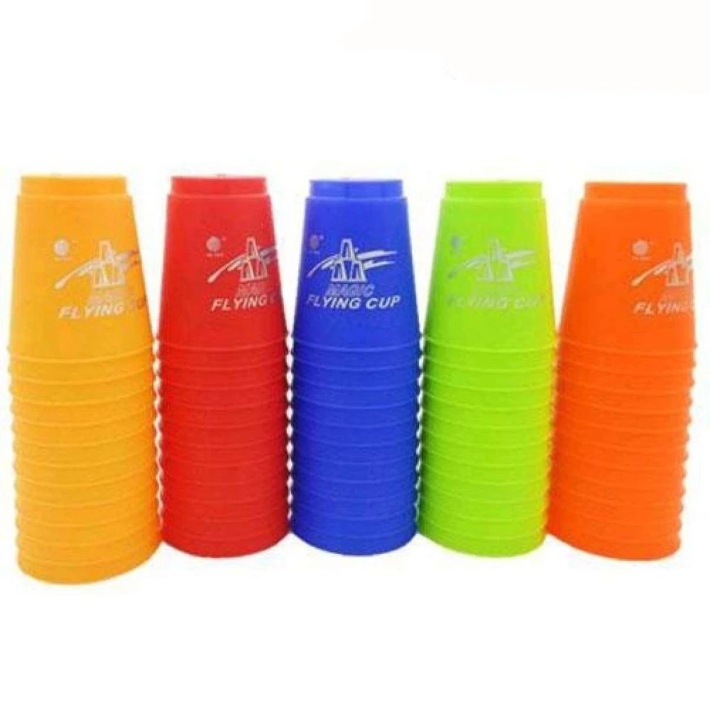 Stack Cup เกมส์เรียงแก้ว แก้วสแต็ก แก้วสแตค (มีให้เลือกหลายสี) Magic flying stacked cup 12 PCS ของเล่นเด็ก Toys thumbnail 6