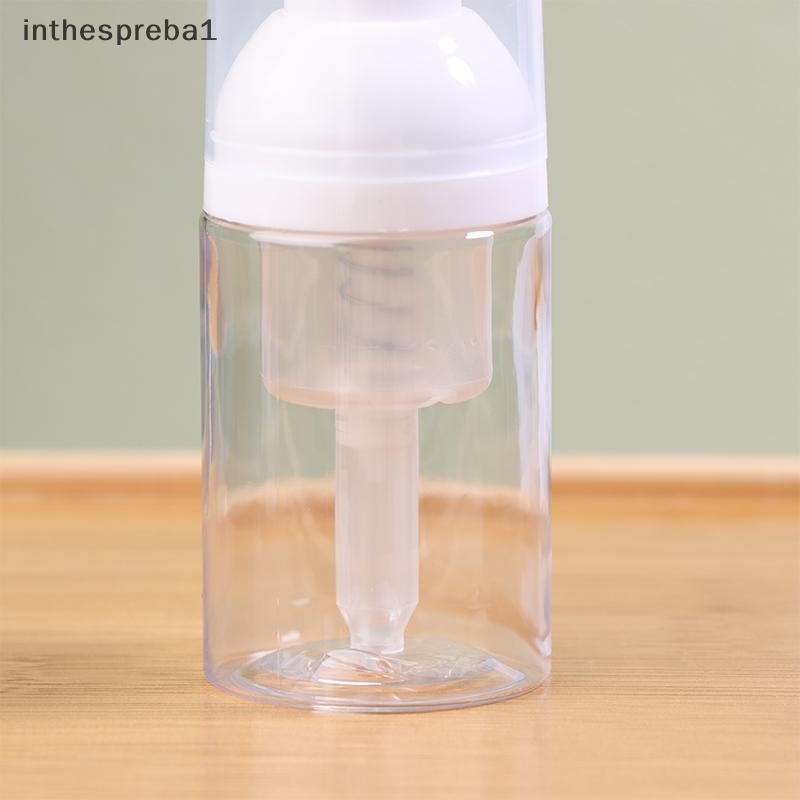 Inthespreba1^^ 1 ชิ้น 30/50/60 มล.สบู่โฟมขวดพลาสติกมูสน้ํายาทําความสะอาดผิวหน้าขวดปั๊มรีฟิลโลชั่นเครื่องจ่ายแชมพู *ใหม่