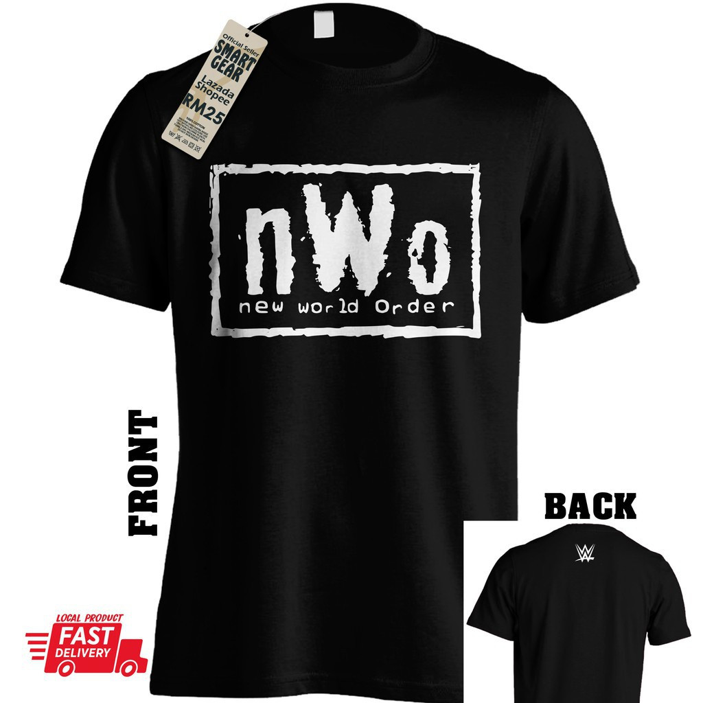 The nWo's WWE World Championship มวยปล้ํา มวยปล้ํา ลงดิบ NWO WWF เสื้อยืดคอตตอนเสื้อยืดพิมพ์ลาย