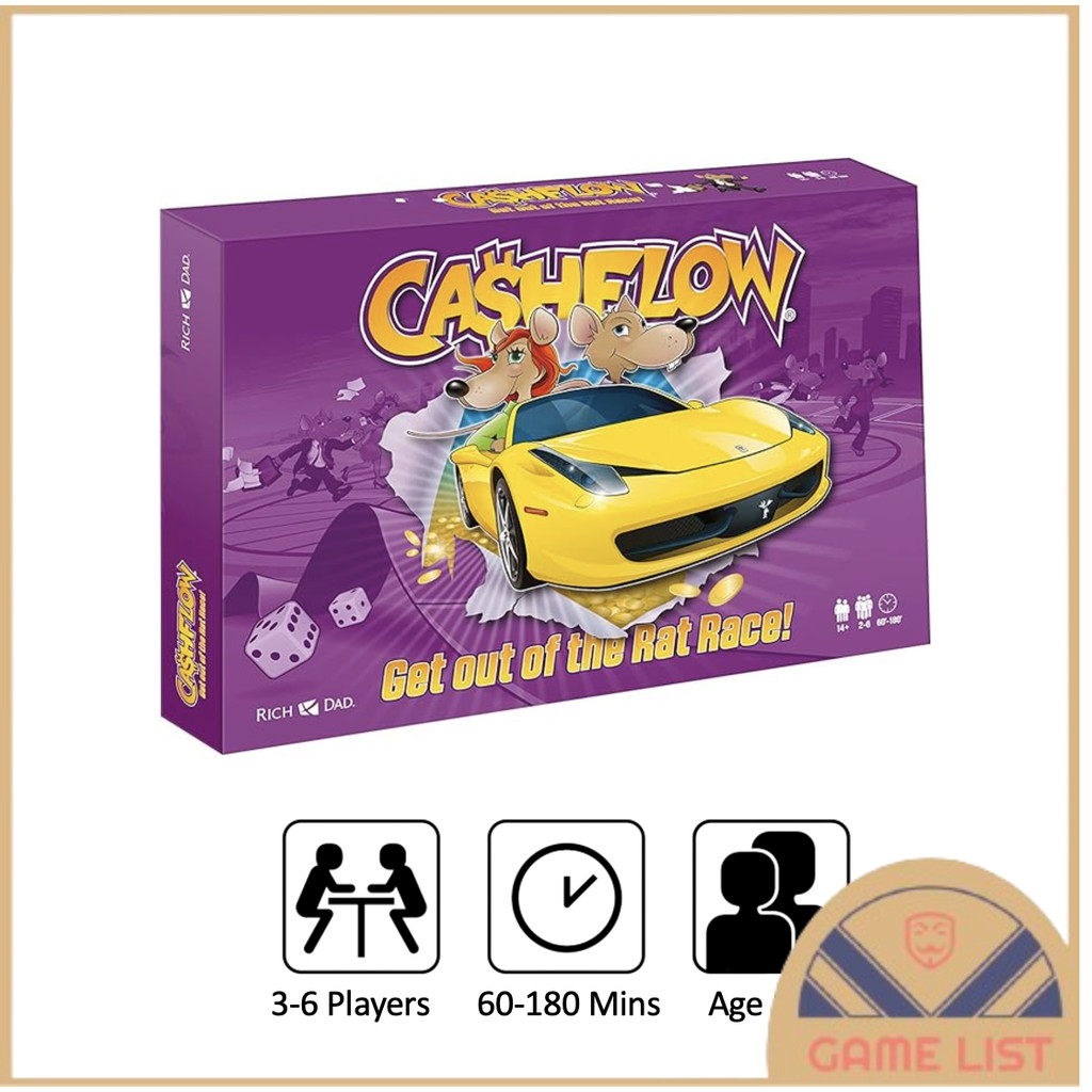 [ร้านค้าในพื้นที่]พ่อรวย Cashflow Strategic Investing & Educational Board Game Family Game Kids Game