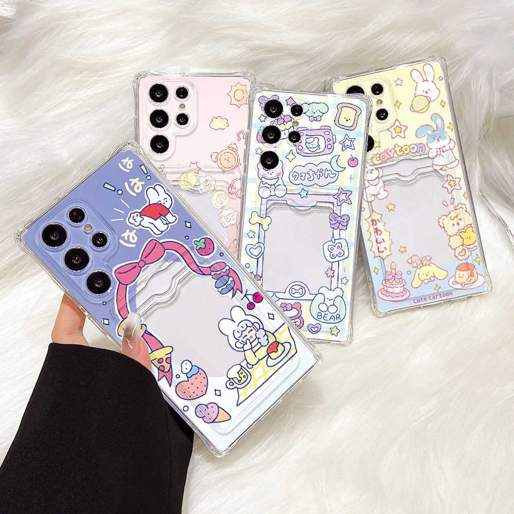 Card Holder เคส For Samsung A56 5G A55 A16 A06 A05S A36 A26 A05 S24 Ultra A15 A12 A54 A34 A35 A52s A25 A22 A53 A14 A13