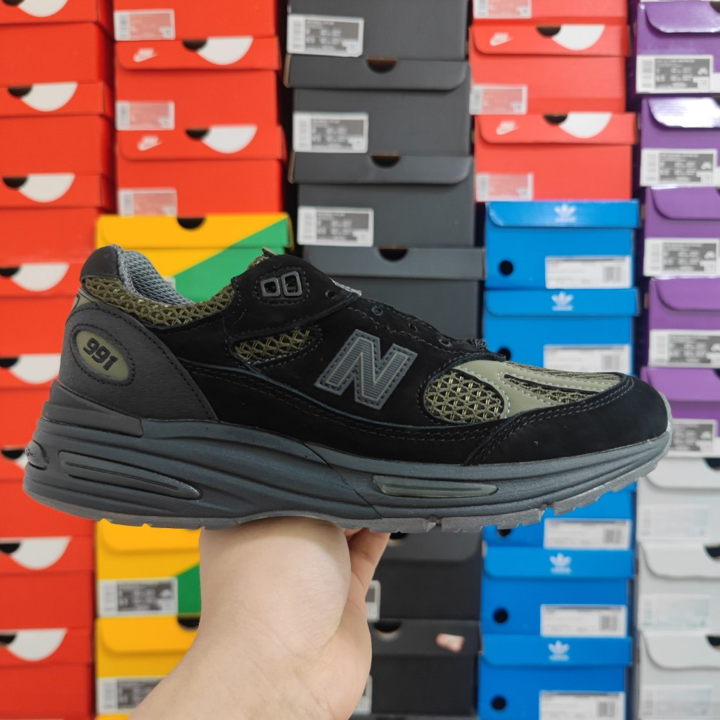 ใหม่ 991v2 MiUK Stone Island Black U991SD2 รองเท้ากีฬา