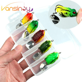 5 ชิ้นชุดกบอ่อน 3 ซม./4.2g ตกปลา Lure Mini Soft Lure Double …