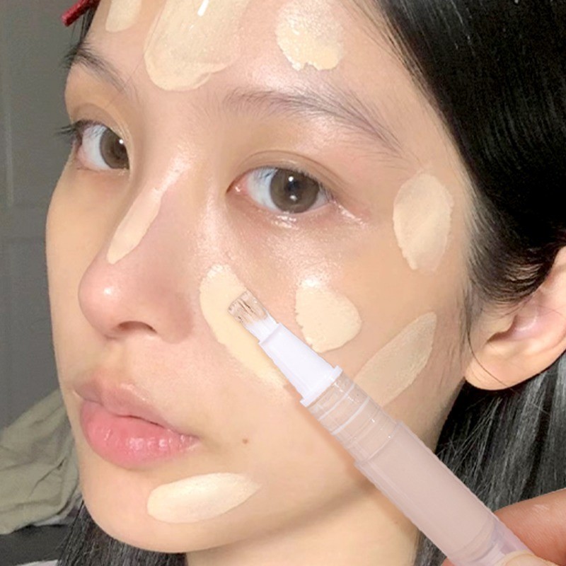 ขวดจ่ายรองพื้นชนิดน้ําสําหรับเดินทาง 5 ชิ้น - ปิดผนึก, นํากลับมาใช้ใหม่, ใส, แบบพกพา - ภาชนะเครื่องสําอางใส - หลอดเปล่าโรตารี 3 มล. - ปากกาน้ํามันเล็บเปล่าพร้อมแปรง