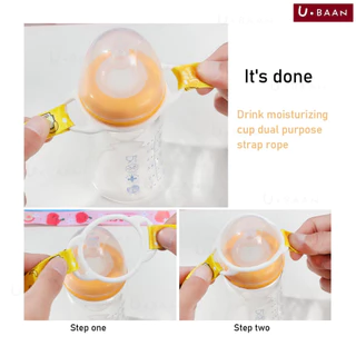 UBAAN 👍พร้อมส่ง👍 สายคล้องขวดน้ำ สายสะพายกระติกน้ำ สะพายได้ พกพาสะดวก ได้ ตัวห่วงเป็น​ซิลิโคนยืดหยุ่น​ สายสามารถปรับได้