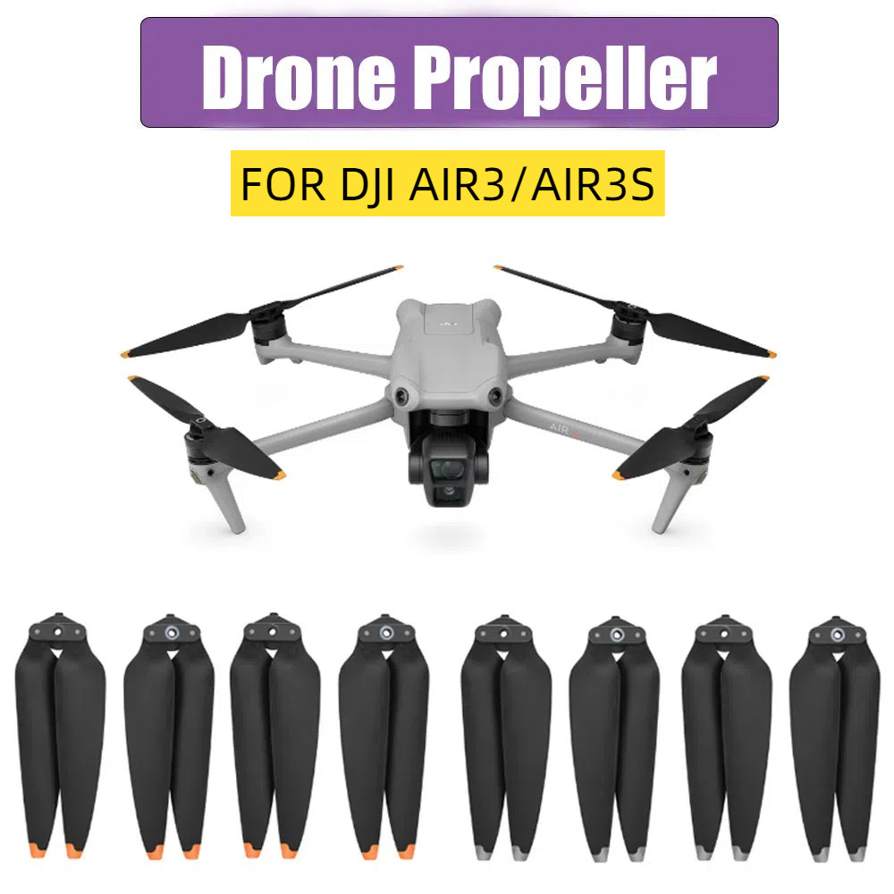 2 คู่เปลี่ยนใบพัดสําหรับ DJI Air 3S อะไหล่ Props Drone น้ําหนักเบา Props Blade Wing แฟนสําหรับ Air 3