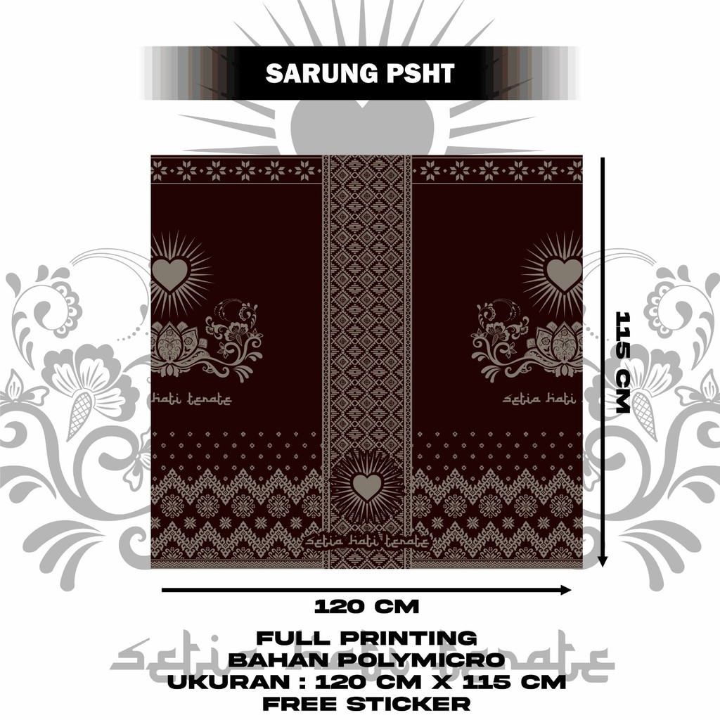 PSHT Batik Motif Sarong Full Printing with Last Design BY ASYAWIL_STORE21 AGQ