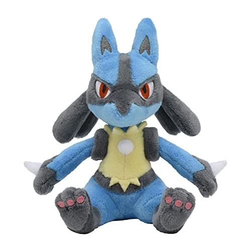 Pokémon Center Original Plush Toy Pokémon Fit Lucario 15.5×12.85×13.95 (H×W×D: cm)
