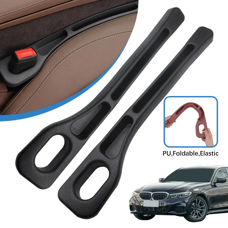 2pcs Car Seat Gap Filler ระหว่างที่นั่งสําหรับ BMW 3 Series F30 F31 F34 M3 E46 E90 E91 E92 E93 G21 G