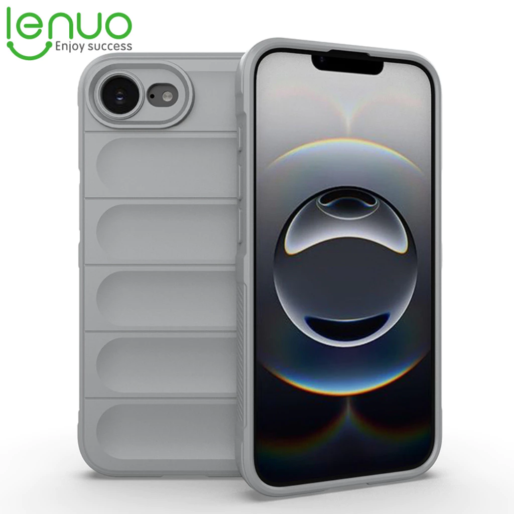 Lenuo นุ่มเคสโทรศัพท์สําหรับ iPhone 17E 16E 16 15 Pro Max ip16 15 Plus 5G ปลอกซิลิโคนกันกระแทกป้องกัน Flannel ฝาหลัง