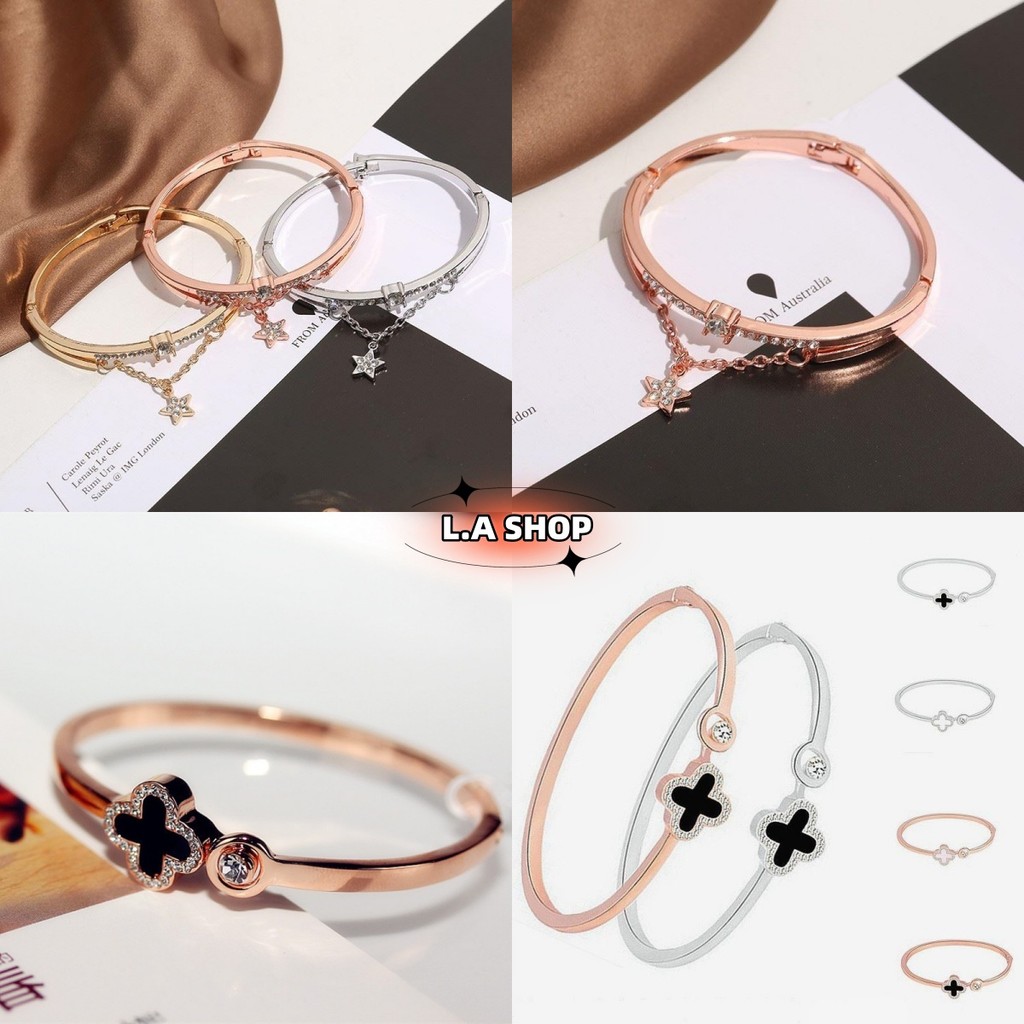 L.A Shop★สไตล์ใหม่★​พร้อมส่ง กําไลข้อมือดอกไม้ สร้อยข้อมือ เครื่องประดับแฟชั่น สไตล์เกาหลี “BRL-3/BRL-4”