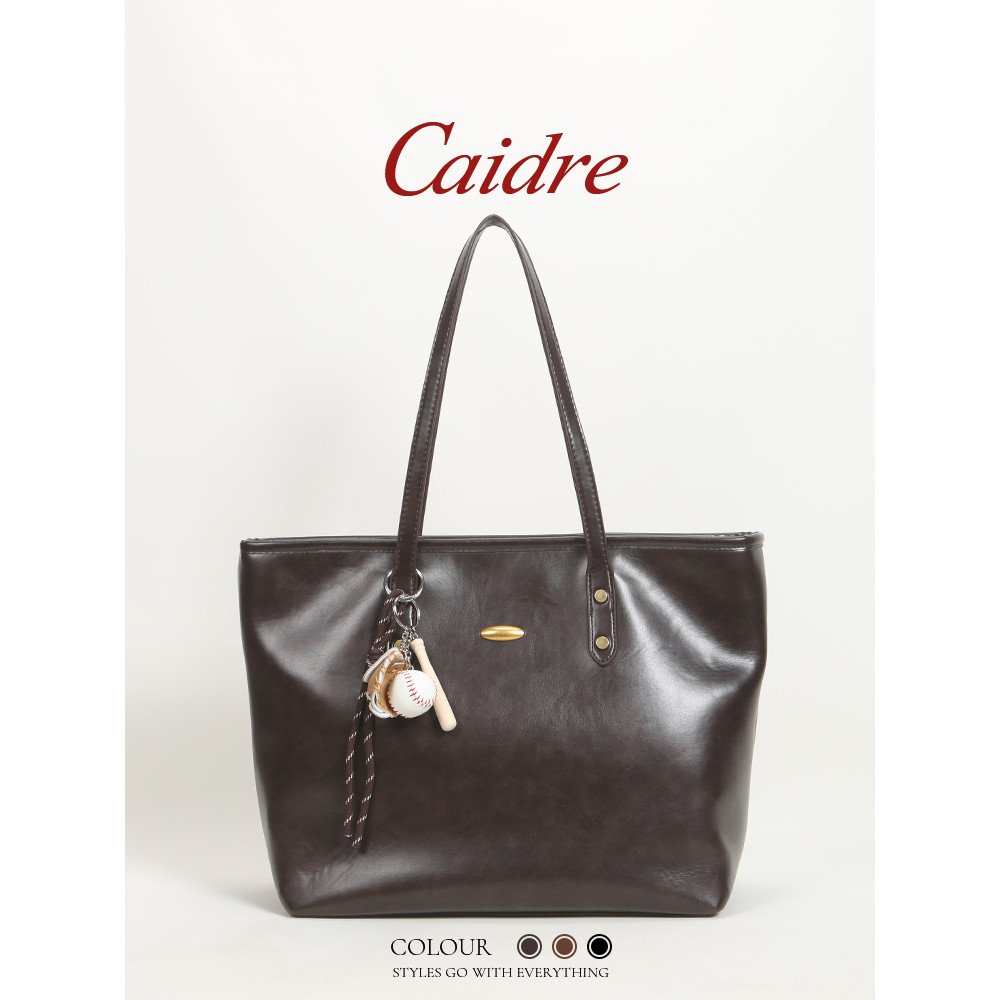 กระเป๋าสะพายหรูหรา Caidre ขนาดใหญ่ สไตล์ทันสมัย สำหรับผู้หญิง