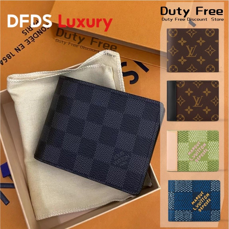 หลุยส์วิตตอง LV Louis Vuitton Men'S Wallet Women'S Wallet Card Holder Coin Purse กระเป๋าสตางค์ผู้ชาย