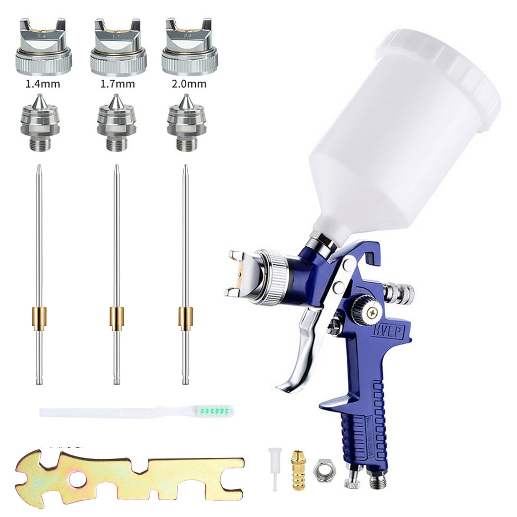 Nasedal H827 HVLP Sprayer Car Wall Painting Tool Mini Furniture Paint Airbrush 1.4/1.7/2.0mm Nozzle 