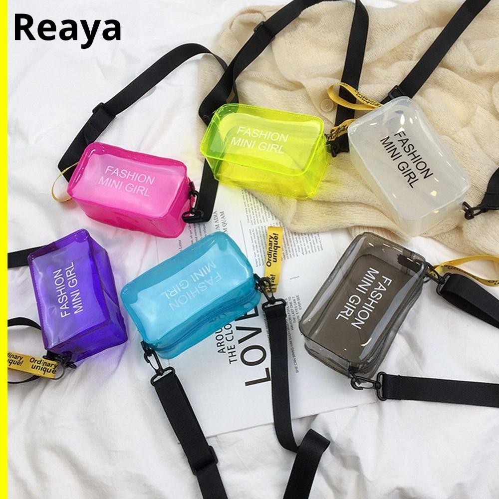 Reaya Crossbody Bag Women Transparent Laser Small Tote Bag