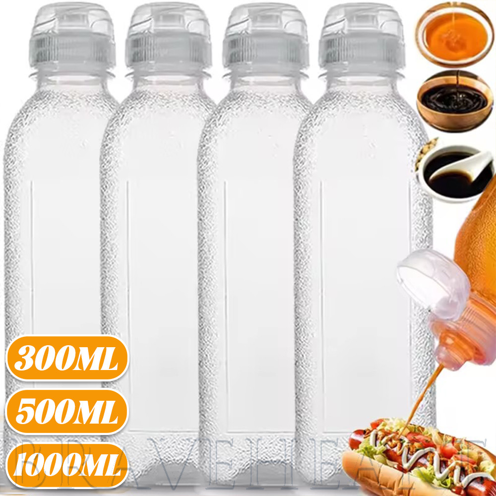 Bbq Cooking Gadgets - สําหรับสลัดซอสมะเขือเทศ - 300/500/1000ML ขวดสเปรย์น้ํามันในครัว - ซอสภาชนะน้ํามันมะกอก - ขวดสกัดปรุงรสพลาสติก