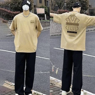 Basi💥 เสื้อผู้ชาย เสื้อยืด oversize เสื้อสตรีท เสื้อคอกลม เกรดพรีเมียม เสื้อคอตตอน100% ไม่หดตัว ใส่สบาย ลาย“XISHANMIAN”