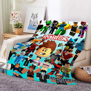 ผ้าห่มฟลีซอุ่นสำหรับโซฟาฤดูหนาวเกม B-Roblox เตียงนอนขนฟูผ้าห่มนุ่มขนาดคิงไซส์ผ้าปูที่นอนไมโครไฟเบอร์ของขวัญวันเกิด