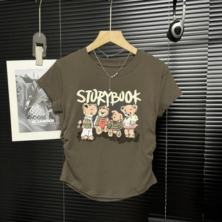 เสื้อผ้าแฟชั่นตามกระแส เสื้อผ้าสาวอวบไซส์ใหญ่ เสื้อยืดสาวอวบ เสื้อรัดรูป เสื้อครอปแต่งย่นข้าง