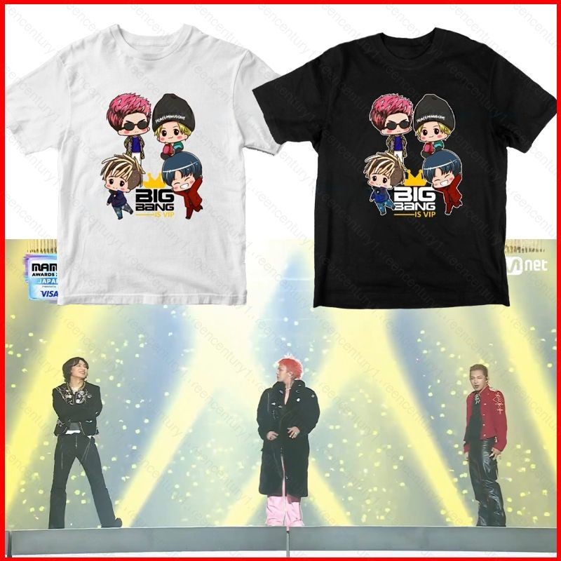 Gre BIGBANG VIP เสื้อยืด G-Dragon top DAESUNG TAEYANG kpop เสื้อแขนสั้น
