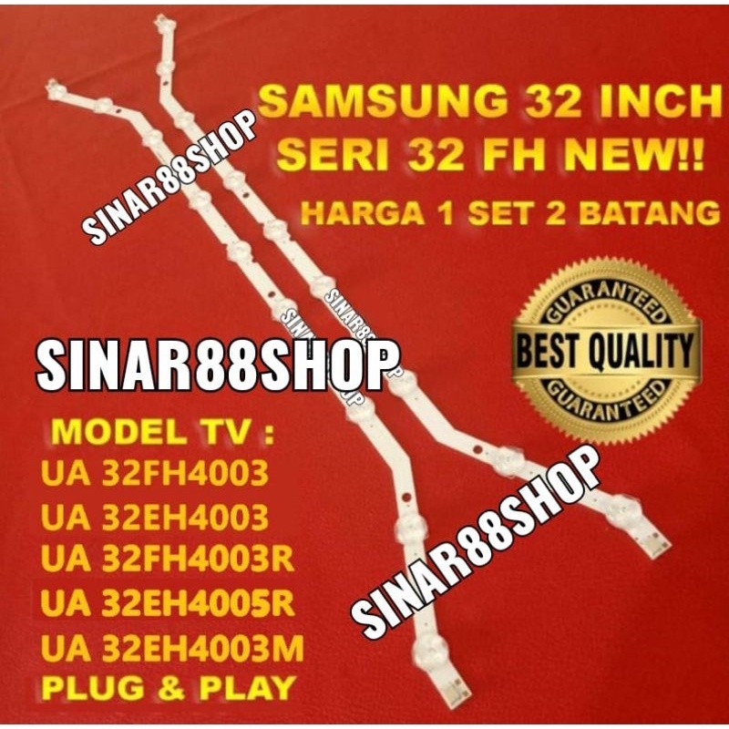 9K TV BACKLIGHT 9 ปุ่ม 3 VOLT 32 INC SAMSUNG UA32FH4003 ไฟ LED