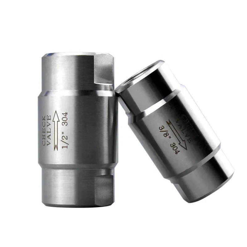 วาล์วตรวจสอบแรงดันสูงสแตนเลส 304 BSP ตัวเมีย 1/8"–2" วาล์วไม่กลับทางเดียว