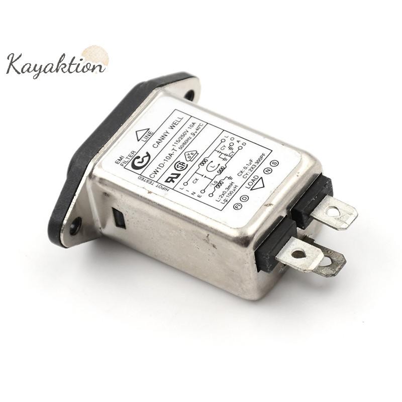 Kayaktion 1 EMI RFI กรอง AC 250V 10A CW1D-10A-T สายไฟกรองเสียงรบกวน
0
0
0
0
0 สวย