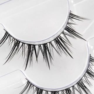 BACK2LIFE 8 คู่ Little Devil Full Strip Lashes, ธรรมชาติดูหนาแน่นขนตาปลอม, Grafting Long Lasting Soft DIY Eye Lashes แต่งหน้า