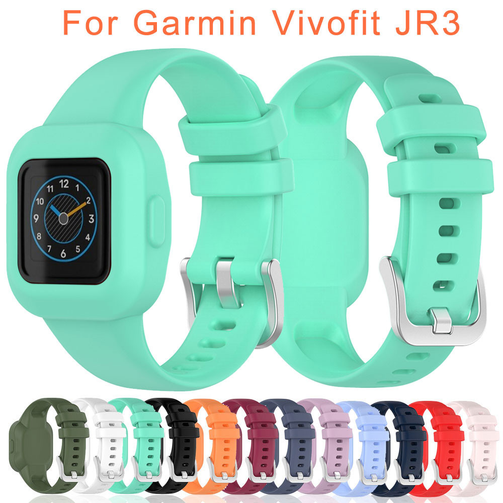สายนาฬิกาข้อมือซิลิโคน กันน้ํา สําหรับ Garmin Vivofit JR3 Vivofit JR 3