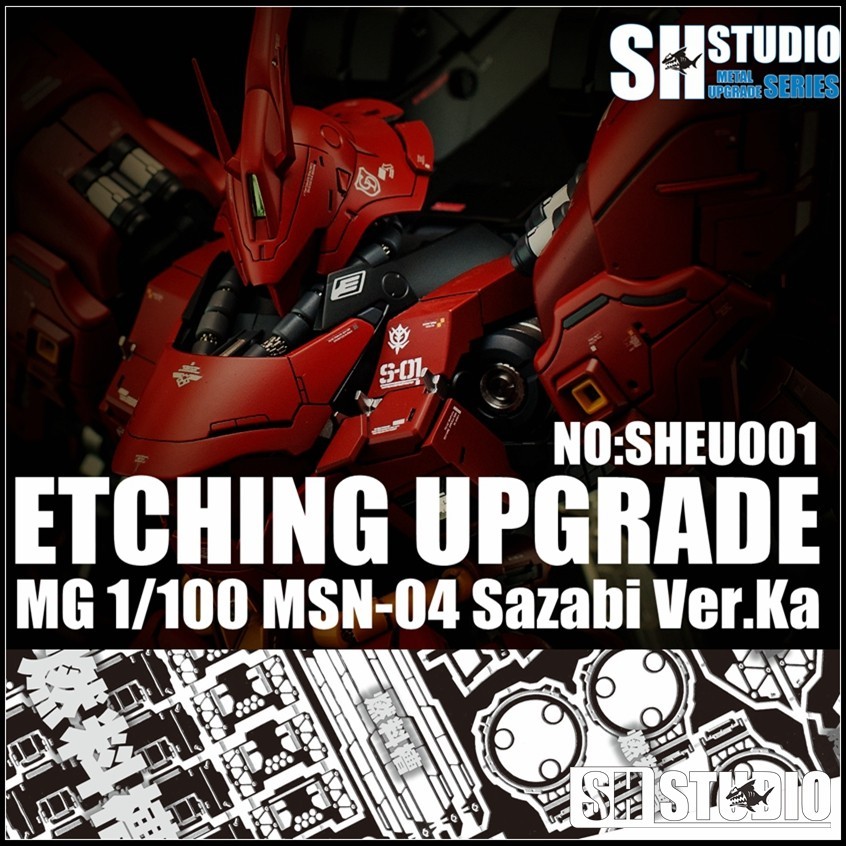 Sh STUDIO MG SAZABI KA ETCHING UPGRADE PARTS