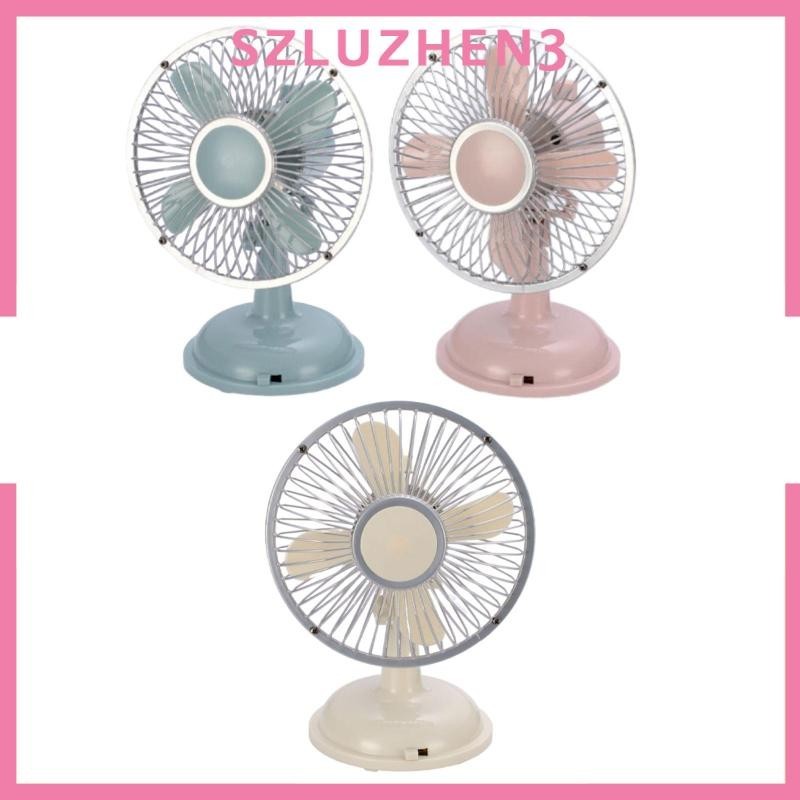 [Szluzhen3] พัดลมตั้งโต๊ะ ขนาดเล็ก แบบพกพา น้ําหนักเบา