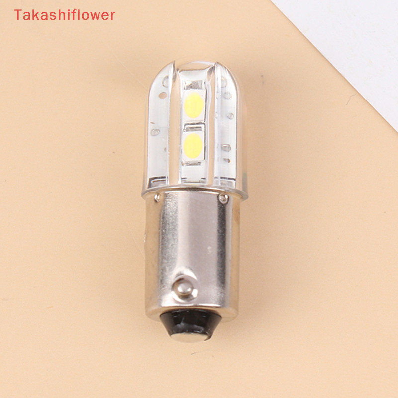 (Takashiflower) Ba9s หลอดไฟ LED 6V 4 ดวง แบบเปลี่ยน สําหรับไฟฉายหน้า มอเตอร์จักรยาน