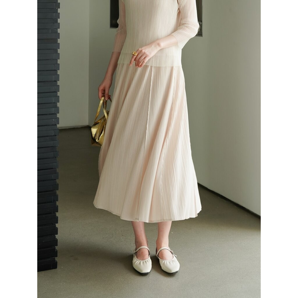 2MUAY รุ่น GJO1190 กระโปรงพลีทคุณภาพ FLARE PLEATED SKIRT 8 สี FREE SIZE