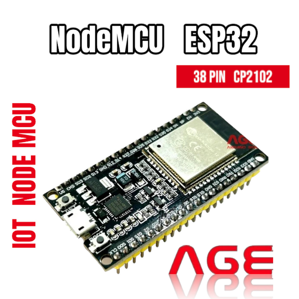 ESP32 NodeMCU CP2102 38PIN ESPWROOM32 Development Board WiFi + Bluetooth Dual Core