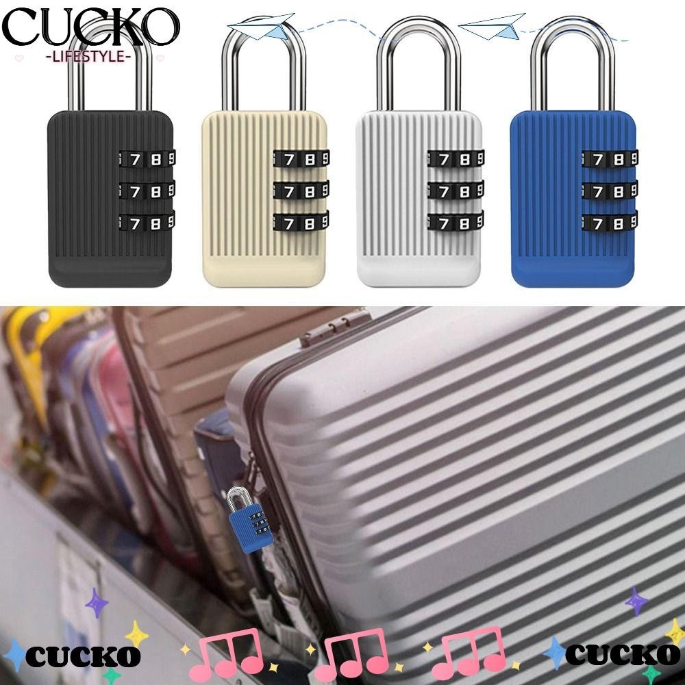 Cucko กุญแจล็อคตู้ หอพัก ตู้ กันขโมย แบบใส่รหัสผ่าน 3 หลัก โลหะผสมสังกะสี เพื่อความปลอดภัย