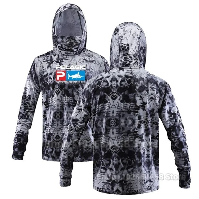 เสื้อคลุมด้วยผ้าตกปลาเครื่องแต่งกายตกปลาเสื้อป้องกันรังสียูวี Unisex
