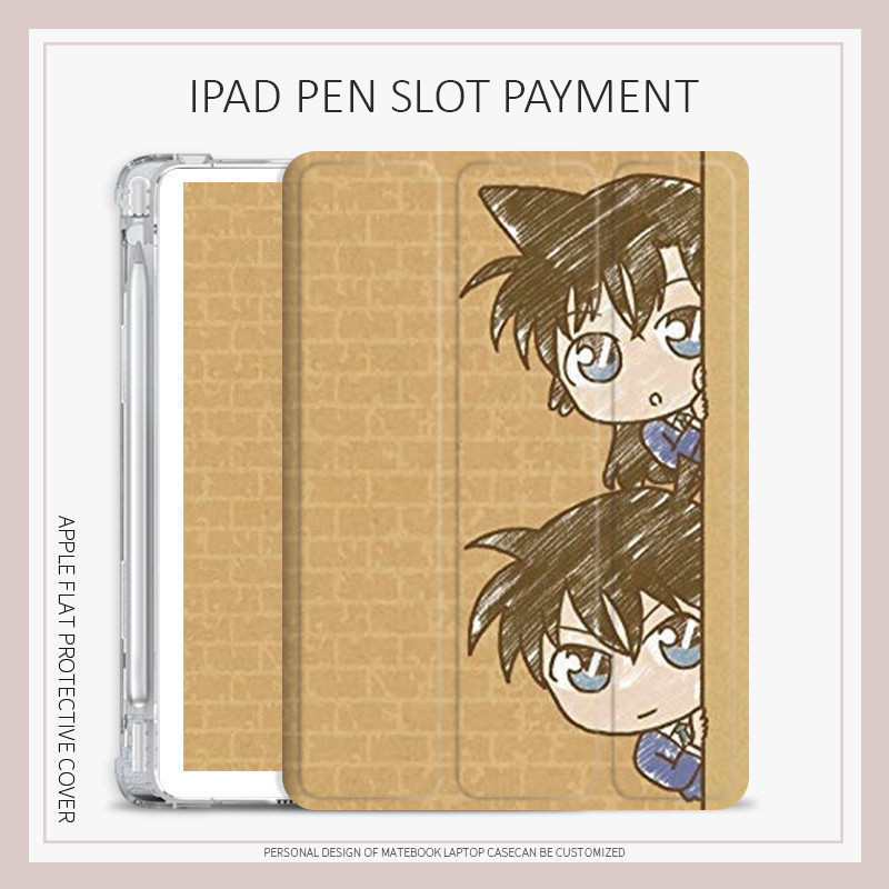 เคส ลายโคนัน พร้อมช่องใส่ปากกา สําหรับ iPad pro11 12.9 รูปที่ 2