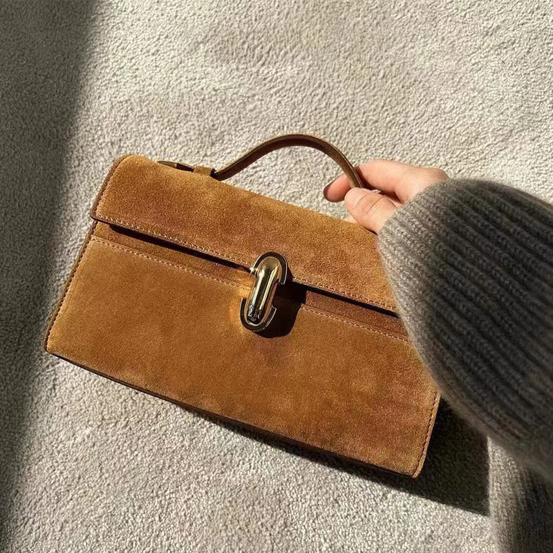Savette Handbag cowhide กระเป๋าสะพายข้าง  การออกแบบเล็กน้อย หนังนิ่มมือแฟชั่นกระเป๋าหิ้ว