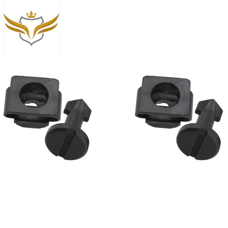 2X ฝาครอบเครื่องยนต์ Undertray ล้อ Arch สกรูพลาสติกสีดําสําหรับ Honda 915001-SS8-A01, 92601-SS8-A01