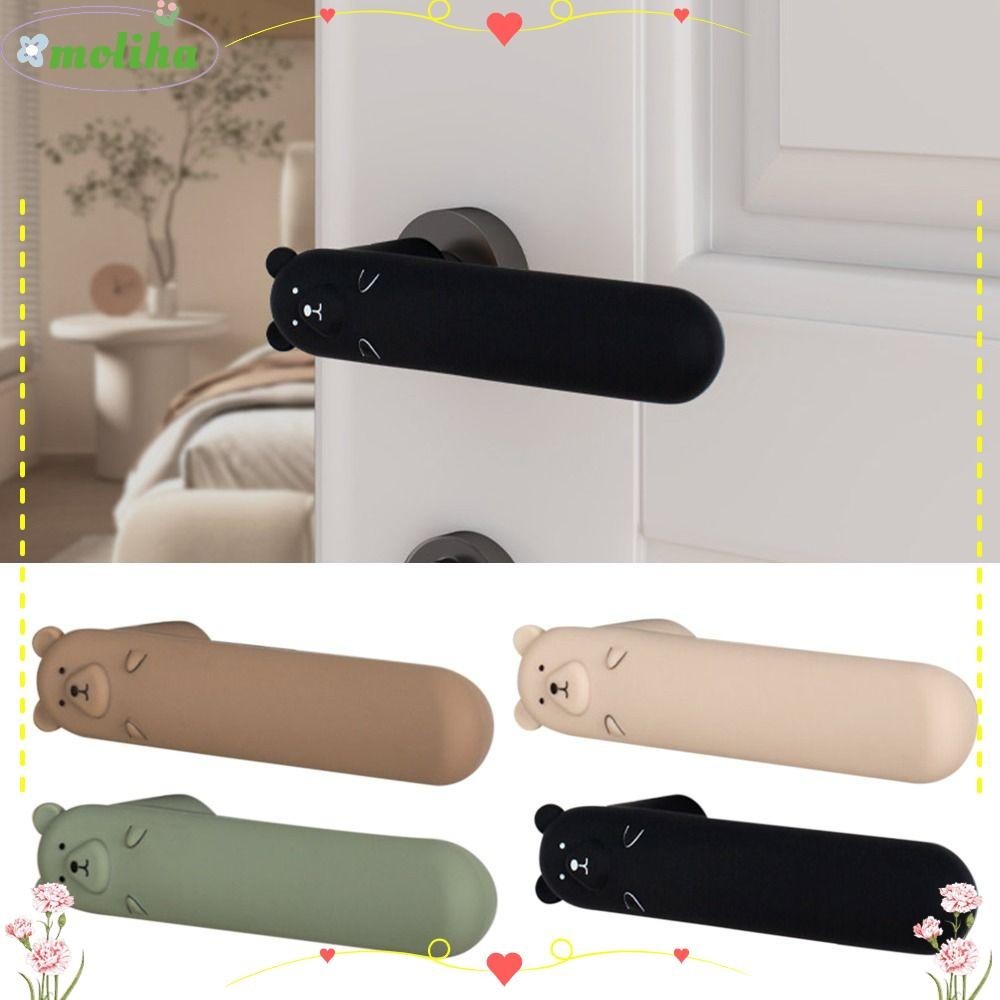 Moliha ประตูลูกบิด Cover, Anti-Static ซิลิโคนประตู Handle Cover, น ่ ารักเงียบ Anti Collision Anti-Slip เด ็ กความปลอดภัย Doorknob Protector Home