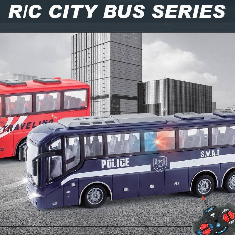 1:16 รถควบคุมระยะไกล รถบัสควบคุมระยะไกล RC โรงเรียนรถบัสจําลองรถของเล ่ นเด ็ กรถรีโมทคอนโทรลรถบัสรุ ่ นสําหรับของเล ่ นเด ็ ก - รูปที่ 3