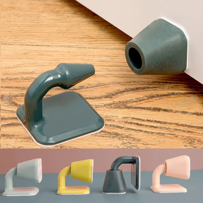 Anti-Collision Protection Door Stopper Non-punch Silicone Door Stopper Floor Holder Mute Noiseless D