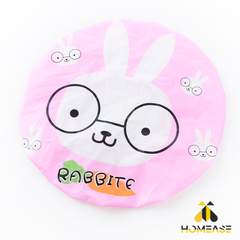 HA หมวกคลุมผมอาบน้ำ กันน้ำ ลายการ์ตูนน่ารัก   Shower Cap Kids