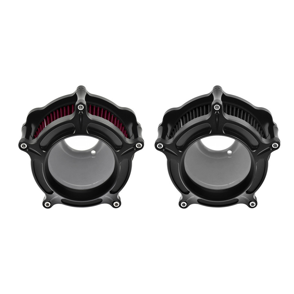 รถจักรยานยนต ์ Air Cleaner Intake Filter Billet CNC อลูมิเนียมสําหรับ Harley Dyna Softail Touring Sportster XL 883 Road Glide Fatboy