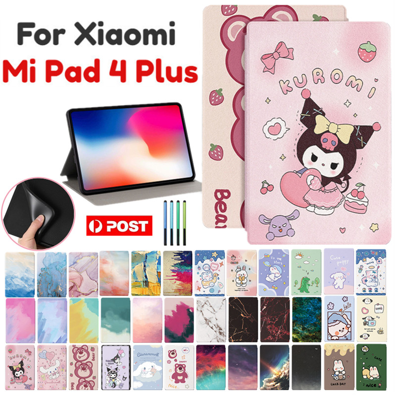 สําหรับ Xiaomi Mi Pad 4 Plus / MiPad 4 Plus (10.1 นิ้ว) ลายการ์ตูนน่ารัก หนัง + TPU แฟชั่น พลิกตั้งได้ เคสป้องกันแท็บเล็ต